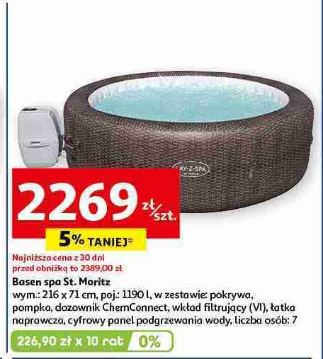 Jacuzzi dmuchane lay-z-spa mortiz 216 x 71 cm Bestway promocja