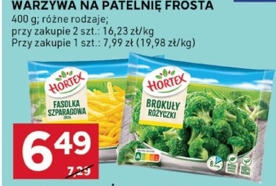 Warzywa mrożone Hortex promocja w Stokrotka