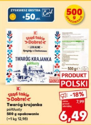Twaróg krajanka półtłusty promocja w Kaufland