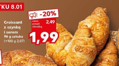 Croissant z szynką i serem promocja w Kaufland