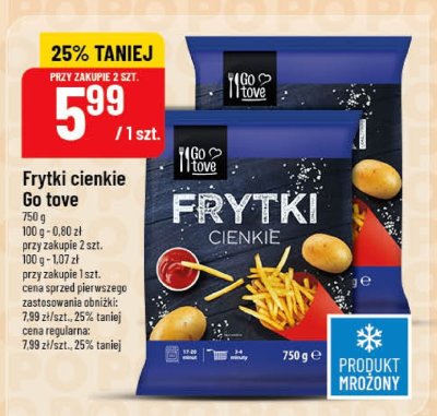 Frytki cienkie Go tove promocja w POLOmarket