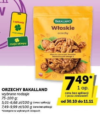 Orzechy włoskie Bakalland promocja w ABC