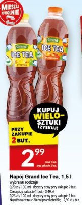 Napój Grand Ice Tea, 1,5 l promocja w Twój Market
