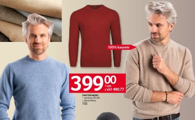 Sweter m臋ski promocja w Selgros