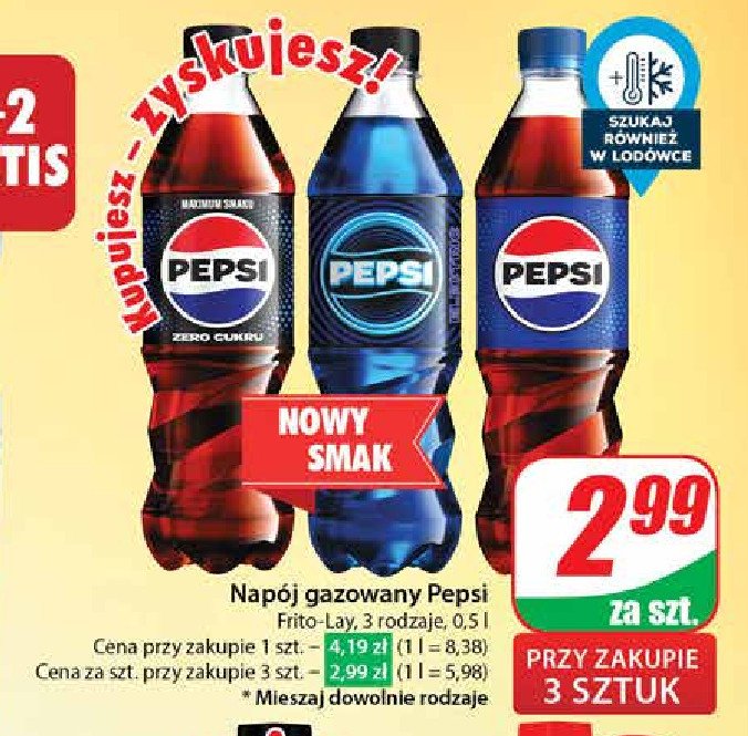 Napój electric blue Pepsi promocja