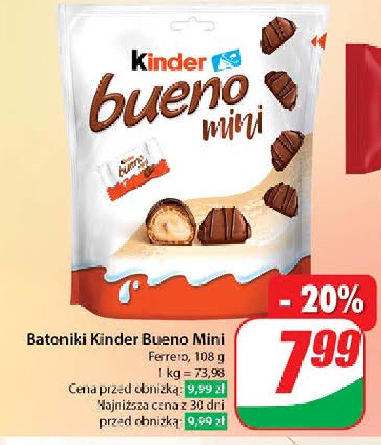 Baton Kinder bueno mini promocja