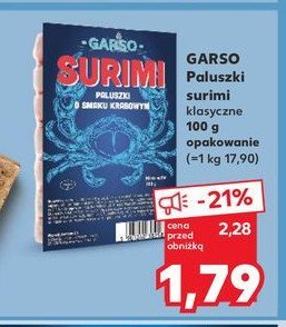 Paluszki surimi GARSO promocja w Kaufland