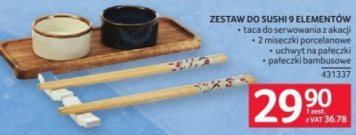 Zestaw do sushi 9 elementów promocja w Selgros
