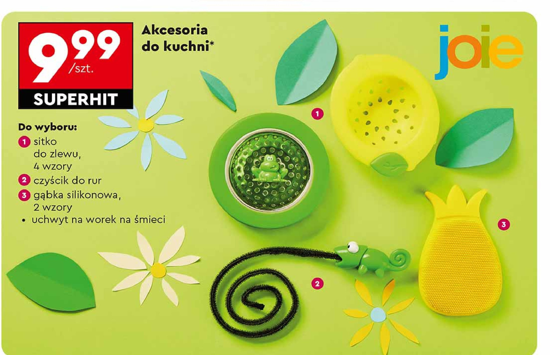 Gąbki silikonowe Joie promocja w Biedronka