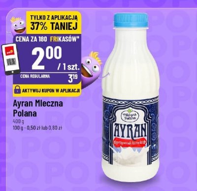 Ayran Mleczna Polana promocja w POLOmarket