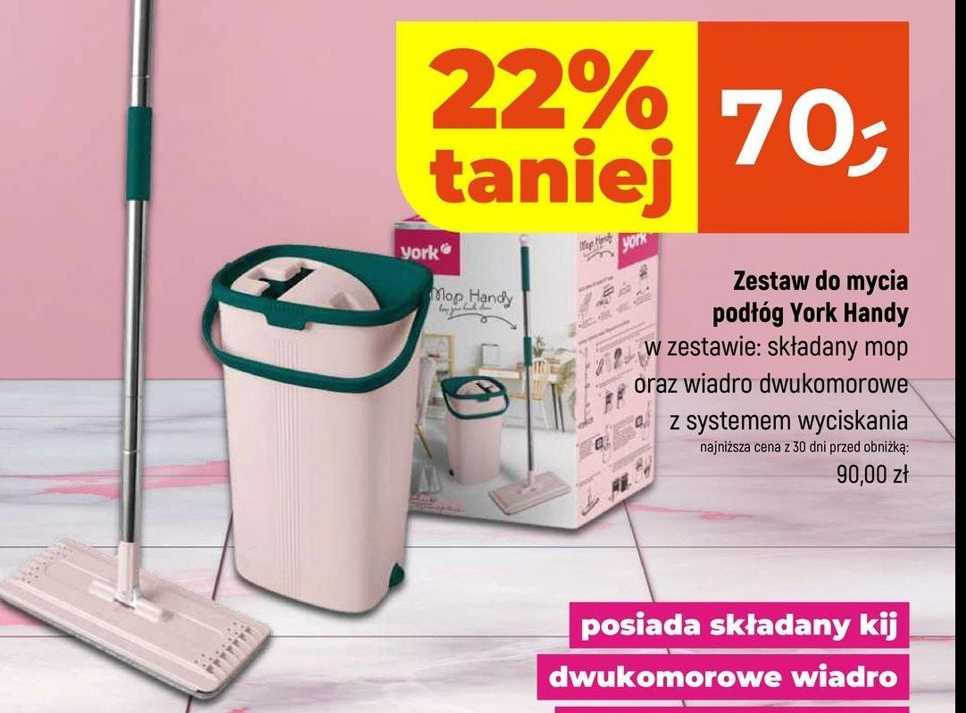 Mop płaski handy York promocja