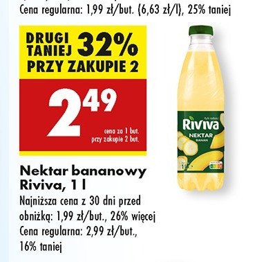 Nektar bananowy Riviva promocja