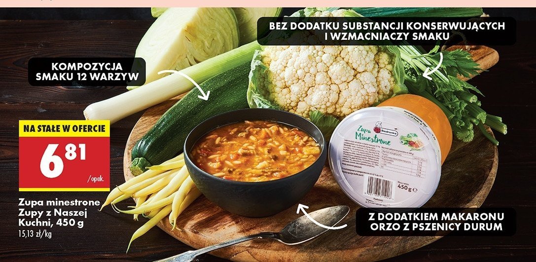 Zupa minestrone Biedronka promocja w Biedronka