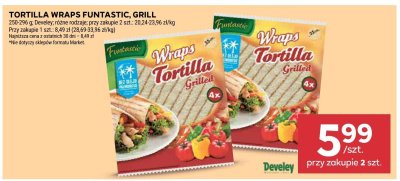 Tortilla wraps Funtastic Grill promocja w Stokrotka