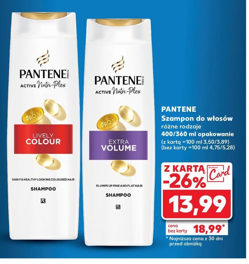 Szampon extra volume Pantene pro-v promocja