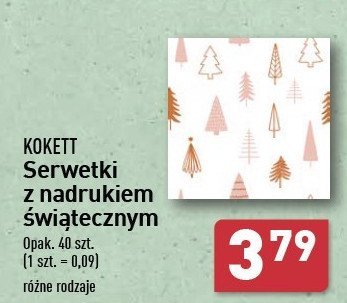 Serwetki z nadrukiem świątecznym Kokett promocja