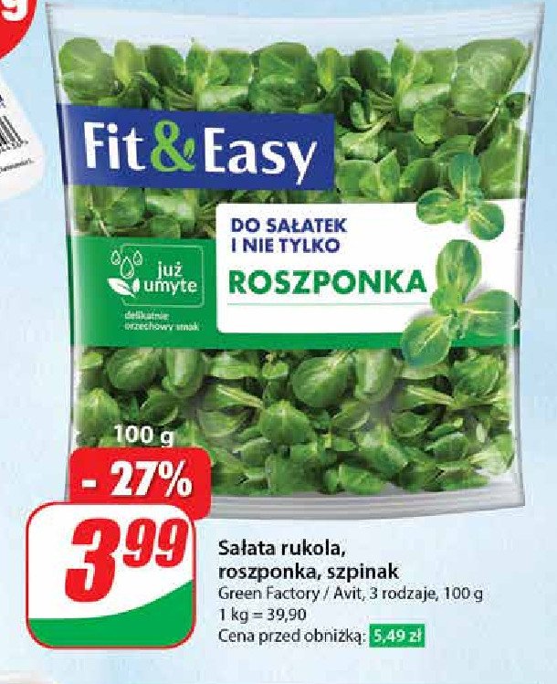 Rukola Fit & easy promocja