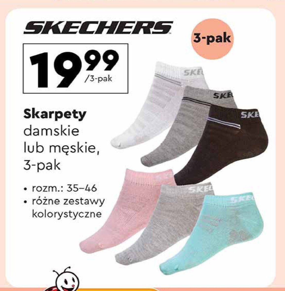 Skarpetki męskie 35-46 SKECHERS promocja