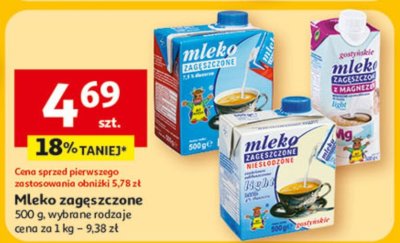 Mleko zagęszczone wybrane rodzaje 500 g Auchan promocja w Auchan