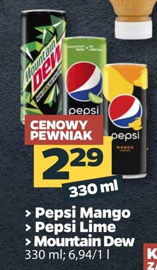 Napój Pepsi lime promocja