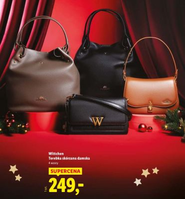 Torebka skórzana damska  promocja w Lidl