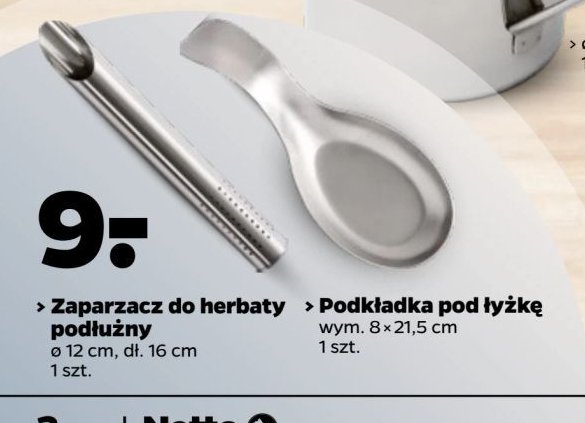 Zaparzacz do herbaty podłużny 12 cm Florina (florentyna) promocja w Netto