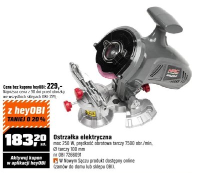 Ostrzałka elektryczna promocja w OBI