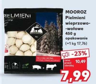 Pierogi wieprzowo-wołowe Mooroz promocja w Kaufland