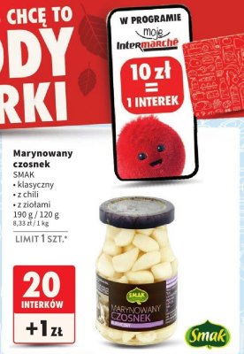 Czosnek marynowany klasyczny Smak promocja w Intermarche