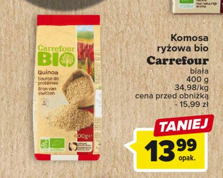 Komosa ryżowa biała Carrefour bio promocja