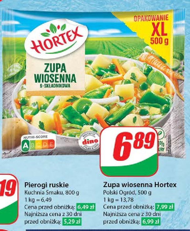Zupa wiosenna 9-składnikowa Hortex promocja w Dino