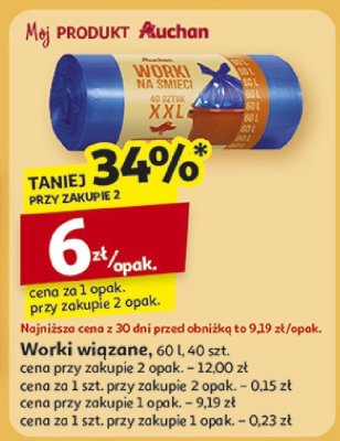 Worki na śmieci promocja w Auchan