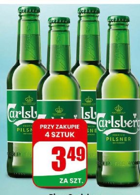 Piwo Carlsberg Premium Pilsner promocja w Dino