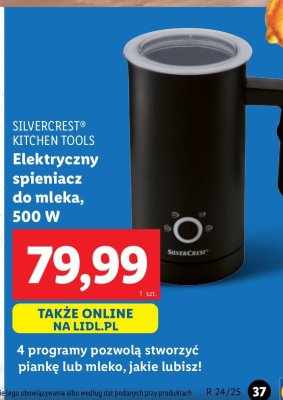 Spieniacz do mleka 500 w Silvercrest promocja