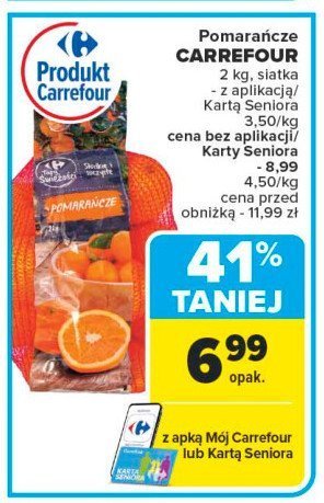 Pomarancze Carrefour targ świeżości promocja w Carrefour