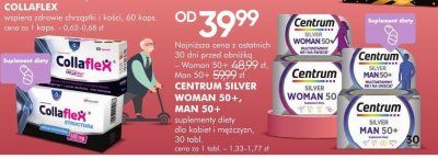 Suplementy diety Centrum Silver Woman 50+, Man 50+ promocja w Super-Pharm