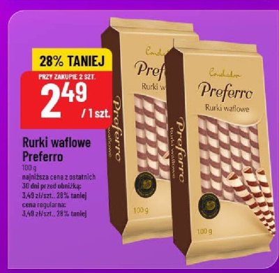 Rurki waflowe Preferro promocja w POLOmarket