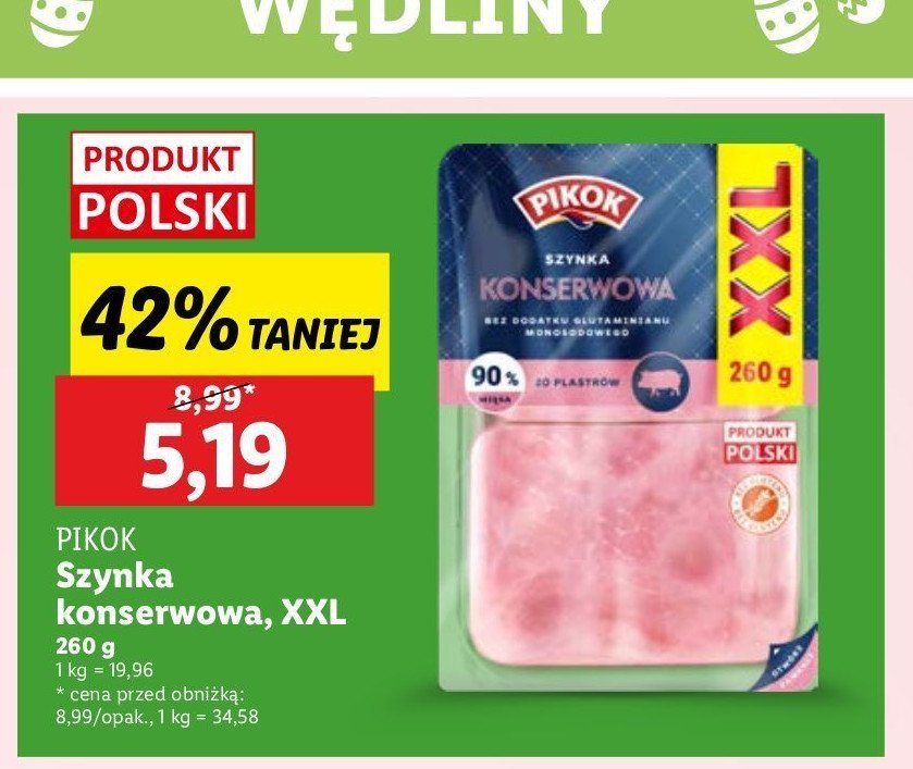 Szynka konserwowa wieprzowa Pikok promocja