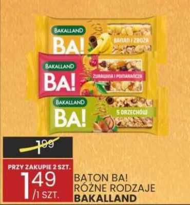 Baton BA! banan i chia Bakalland promocja w Wafelek