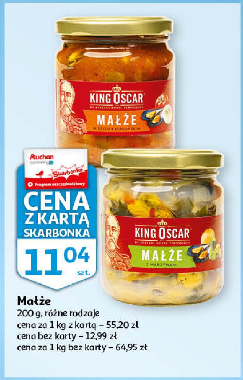 Ma艂偶e marynowane King oscar promocja