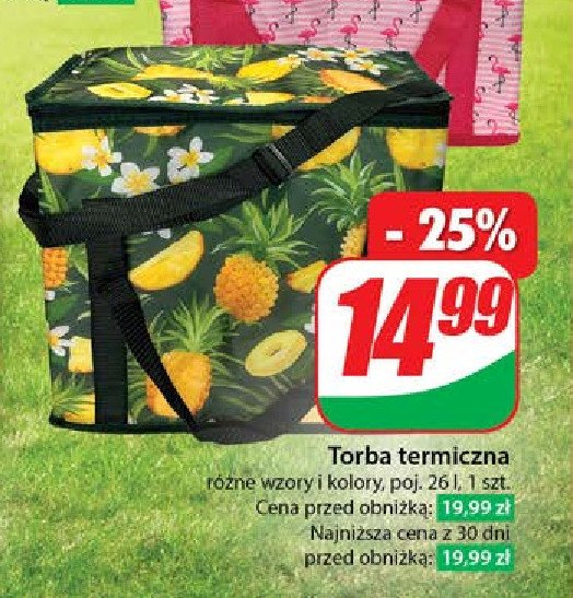 Torba termiczna 26 l promocja w Dino