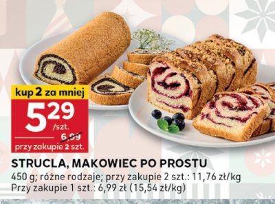 Strucla, makowiec po prostu promocja w Stokrotka