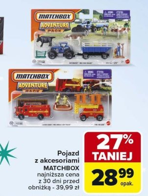 Pojazd z akcesoriami MATCHBOX promocja w Carrefour Market