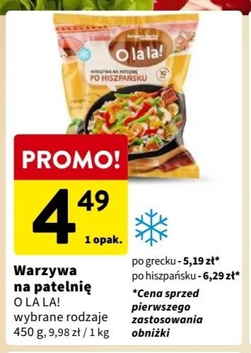 Warzywa na patelnię po grecku O la la! promocja