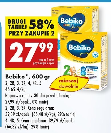 Mleko Bebiko 3 Junior promocja