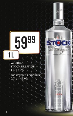 Wódka Stock Prestige 1 l promocja w Dino