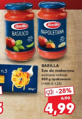 Sos basilico Barilla promocja