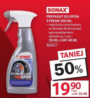 Preparat do opon XTREME SONAX 500 ML promocja w Selgros