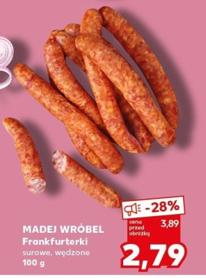 Frankfurterki surowe, wędzone promocja w Kaufland