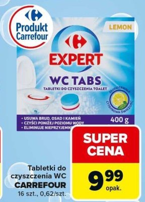 Tabletki do czyszczenia WC Carrefour 400g 16szt. promocja w Carrefour